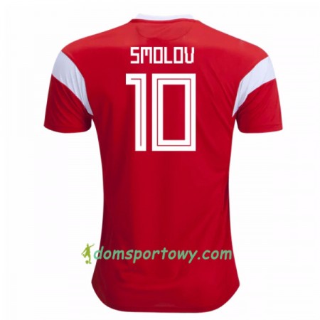 Koszulka Rosja Smolov 10 Domowe Koszulki Piłkarskie Mistrzostwa Świata 2018